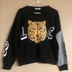 Korean Black Tiger Sweatshirt